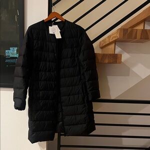 Uniqulo ultra light down - Women's Black Quilted Coat